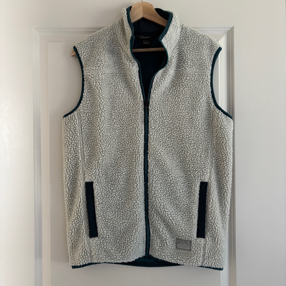 Eddie Bauer sherpa style vest